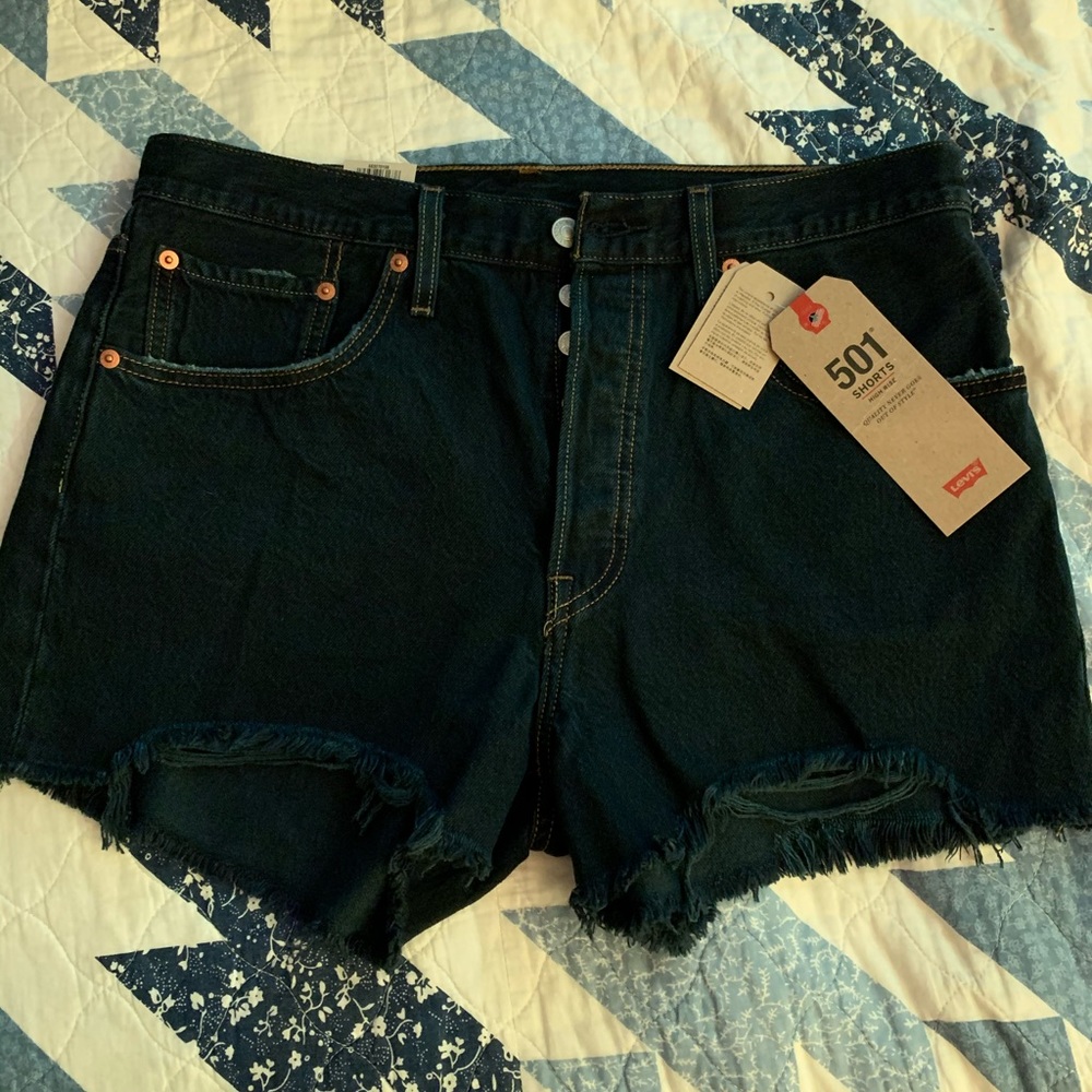 Levi high rise shorts (501)